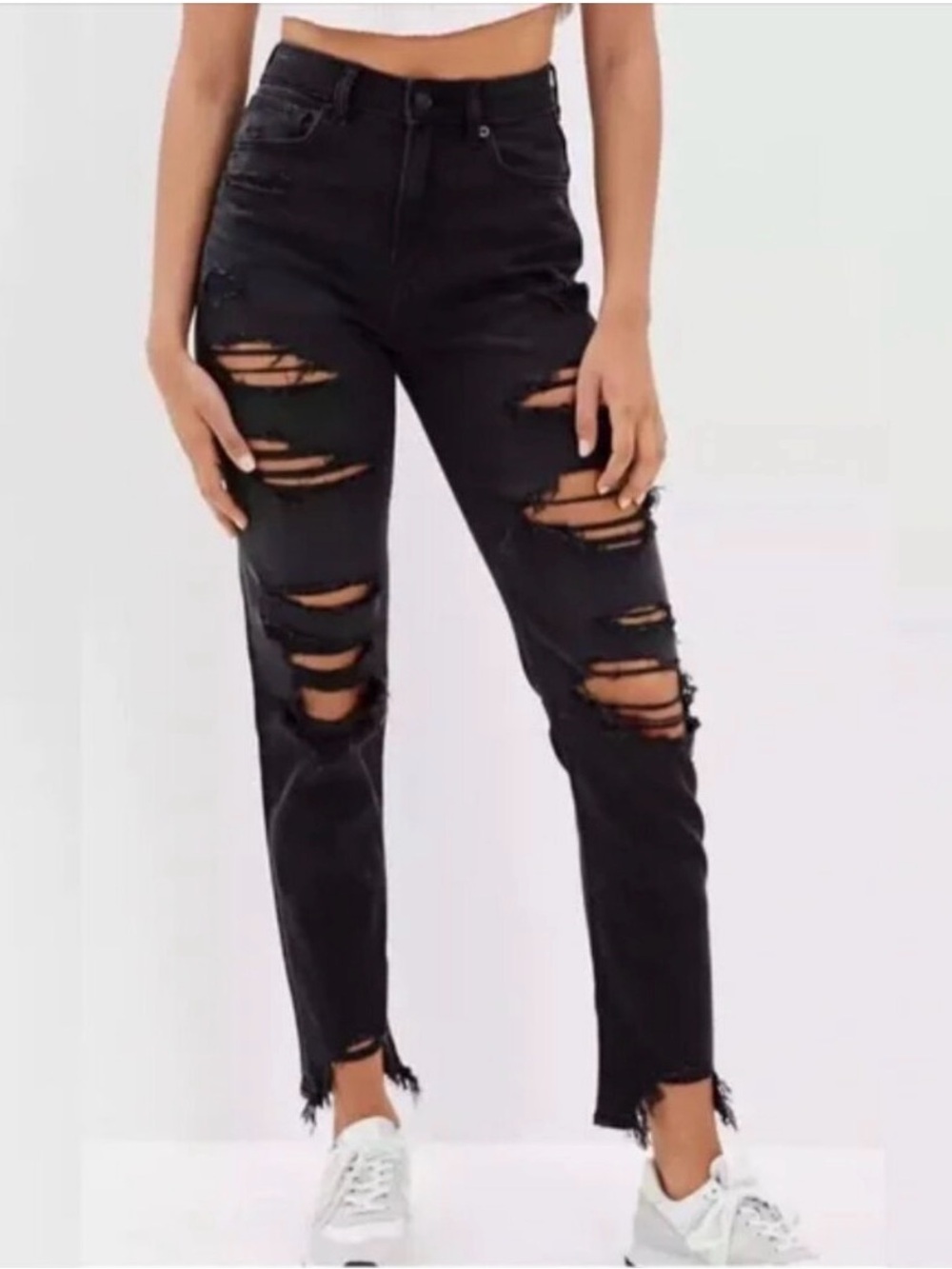 AMERICAN EAGLE — STRIGID JEANS — BLACK WASHED